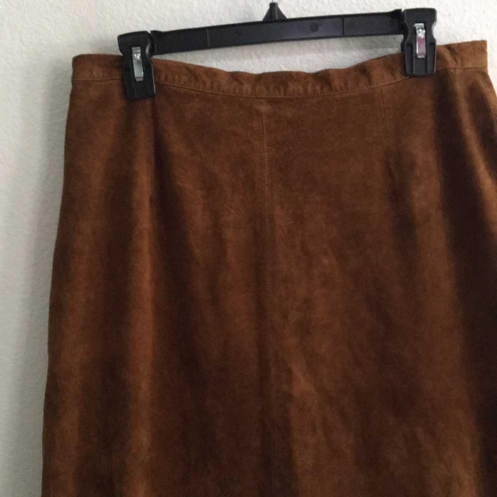 Suede skirt